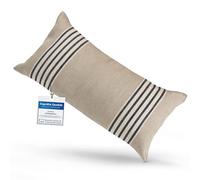 sositex | 1 cuscino da sauna di alta qualità | Design: Moika | Dimensioni: 50 x 25 cm, amaca in lino/cotone, spiaggia o picnic (2 strisce)