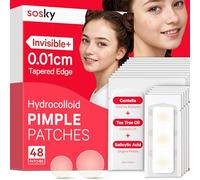 Sosky pimple patches, Hydrocolloid Pimple Patches for Face 2 Sizes 48 Count