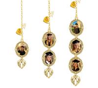 SosnSusn Ciondolo Personalizzato con Foto per Nappe Laurea 2026, Ali d'Angelo, Souvenir Classe 2026 per Scuola Superiore e Università (oro02)