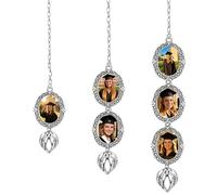 SosnSusn Ciondolo Personalizzato con Foto per Nappe Laurea 2026, Ali d'Angelo, Souvenir Classe 2026 per Scuola Superiore e Università (argento)