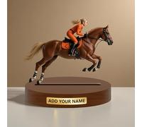 SosnSusn Figurine Cartoon Personalizzata con Foto, Cavaliere Tema stile cartone animato desktop decorazione placca Regali per matrimonio famiglia anniversario compleanno per uomini