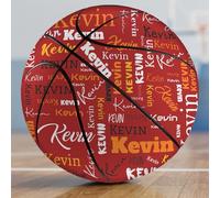 SosnSusn Palloni da Basket Personalizzati con Nome o Foto, Regali per Serata degli Anziani, Compleanni, Allenatori e Amanti del Basket (Colore 5)