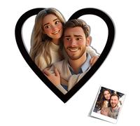 SosnSusn Personalizzato 3D Cartoon Style Photo Frame Segno In Legno Cornice Personalizzata per Foto di Famiglia 3D Cartoon Portrait Gift Regalo per Compleanno Festa Della Mamma San Valentino Natale