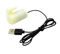 SOSODBBM 1 x Pompa dell'acqua subacquea portatile silenziosa da 3 V e 5 V DC con porta USB, per acquario, fontana, acquario e giardino (White Vertical with)