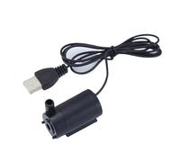 SOSODBBM Pompa dell'acqua subacquea portatile, super silenziosa, con motore brushless da 5 V DC e USB, per acquario, fontana artigianale di circolazione dell'acqua, 1 pezzo (Black)
