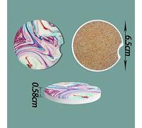 Sosolong 4 pezzi sottobicchieri per auto per portabicchieri