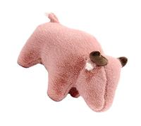 Sosoport 1 Pezzo giocattolo della bambola della mucca bambola di capodanno bambola bue giocattolo della mascotte del festival peluche da festa giocattolo peluche tessile rosa