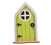 Sosoport 1 Pezzo Oggetti di Porta Elfo all'aperto Porta delle Fate dei boschi Fata Carino Decorazioni Mini Decorazione in Legno Ornamento del Giardino di Legno Green