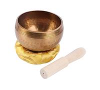 Sosoport 1 Pz. campana tibetana da meditazione vibra legno tazzine tazze mug arredamento spirituale chakra ciotola arco di canto di meditazione yoga ciotole cantanti Di legno Yellow