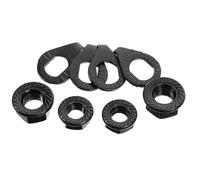 Sosoport 1 Set Dadi Flangiati per Bici Dadi Flangiati in Ferro Dadi del Mozzo del Gancio Dadi del Mozzo per Bici Kit Rondelle Fisse Kit Lavabici Albero di Ferro ASSE Ferro da Stiro Bambino