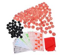 Sosoport 1 Set Del Bingo con Schede e Pedine Giochi da Tavolo per Feste e Interattivo per Sviluppare e Concentrazione Dei