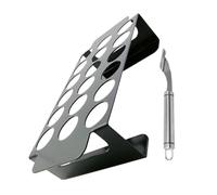 Sosoport 1 Set di Griglie per Grigliare Cosce di Pollo Peperoni Barbecue da Esterno Griglia per Arrosto Chili Supporto per Barbecue Accessori per Barbecue Utensile per Togliere Il