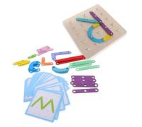 Sosoport 1 Set Educativo Montessori Puzzle Alfabeto per Sviluppo Abilità Motorie Interattivo per Educazione Pre Scolare e attività Didattiche
