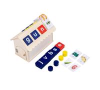 Sosoport 1 Set Educativo per per Ortografia Forma Capanna Apprendimento Alfabeto e Parole Inglese per Sviluppare Competenze Linguistiche e Genitore