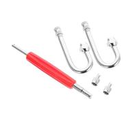 Sosoport 1 set Estensione Valvola per Pneumatici Adattatori Angolari per Auto e Camper Resistente Alla e Facile da Installare Set Prolunghe per Gonfiaggio Valvole Standard