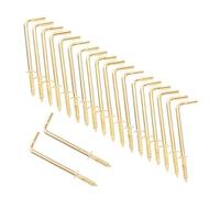 Sosoport 1 Set Gancio Tipo L Viti per Calcestruzzo Autofilettanti Ganci Filettati Viti Auto-toccanti Viti Sospese Vite Auto-toccante Piccole Viti Piccoli Ganci Ferro da Stiro d'oro 20 Pezzi