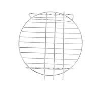 Sosoport 1 Set Griglia in Acciaio Inox Barbecue Accessori Portametta Rastrelliere Fumanti Accessori per Ripiano per Friggitrice Ad Aria Rack a Doppio Argento Acciaio Inossidabile