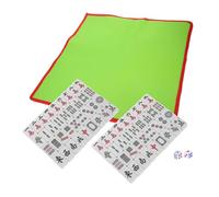 Sosoport 1 Set Mahjong da Viaggio Portatile Mahjong con Borsa da Tavolo Completo con Tovaglia e per Divertimento per Ogni Età