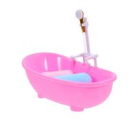 Sosoport 1 Set Mini Vaschetta Bagnetto per Casa delle Accessorio Bagno Miniatura No Batteria Design Elegante e Pratico