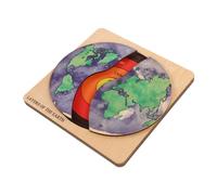 Sosoport 1 Set Puzzle con Struttura Educativo per Apprendimento Della Geografia Facile da Assemblare e Sicuro Migliora Competenze Cognitive e Puzzle