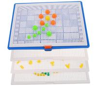 Sosoport 1 Set Puzzle per unghie a fungo giocattoli prescolari puzzle delle unghie giocattoli di apprendimento in età prescolare puzzle di mattoni puzzle giocattoli elettrici plastica