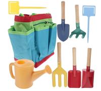 Sosoport 1 Set Strumenti Da Giardinaggio Giocare Pala Rastrello All'aperto Attrezzo Ragazzo Kit Piccolo Pianta Strumenti Da Giardino Crescente Utensili Prato Plastica