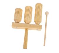 Sosoport 1 Set Strumento Musicale Legno per Guiro Percussione con Bacchetta Educativo per Sviluppo Intellettivo e Coordinazione Mano Occhio Strumento per Feste e Attività Indoor e Outdoor