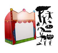 Sosoport 1 Set sussidi didattici per la fase d'ombra Cabina fotografica per biglietti del circo striscione della porta del garage di carnevale TRUNK DI CIRCUS o Treat Decorazioni Carta