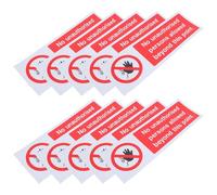 Sosoport 10 Adesivi Divieto di Accesso 100x300mm, Etichette di Avvertimento Sicurezza per Uso Interno ed Esterno, Cartelli Segnaletici per Aree Private e Commerciali