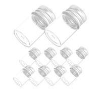 Sosoport 10 Pezzi Bottiglie Miniature Tappi Vite Alluminio Contenitori da Viaggio per Farmaci e Caramelle Bottiglie per Desideri e Confezionamento Liquidi