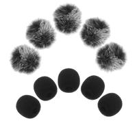 Sosoport 10 Pezzi Copertura Del Microfono Lavalier Riduttore Di Interferenze Musicali Antivento Per Microfono Copertura Del Microfono Per Conferenze Copri Microfono Per Microfoni Peluche