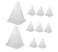 Sosoport 10 Pezzi Copertura Leggera Isolante per Ombrellone e Piante da Esterno Protezione Antigelo per Piccole Strutture Protettive e Piantine Trasparente Riutilizzabile per Spazi Verdi e