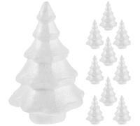 Sosoport 10 Pezzi Forme di Polistirolo a Cono Bianche 150mm Albero di Natale in Schiuma Personalizzabile per attività di Team Building e Progetti Scolastici