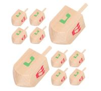 Sosoport 10 Pezzi Giocattolo Trottola Per Giocattoli Per Giocattolo in Legno Dreidels Trottole Decorazioni Di Hanukkah Per La Casa Dreidel Dreidel Per Hanukkah Di Legno