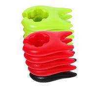 Sosoport 10 Pezzi Mestoli Spill con Supporto Padella Organizer Cucina con Design Ergonomico Antiscottatura e Superficie Antiaderente per Pentole e Padelle