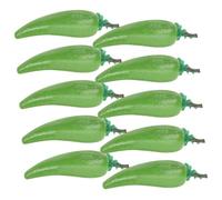 Sosoport 10 Pezzi simulato di frutta e verdura verdure in miniatura Mini di frutta e verdura di simulazione mini vegetale Resina sintetica Green