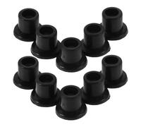 Sosoport 100 Pezzi Boccola Perno Porta Doccia 8 Mm Plastica Nera Inserto per Porta Vetro senza Telaio Boccola Cerniera Pivotante Hardware Silenzioso per Espositori e Armadi