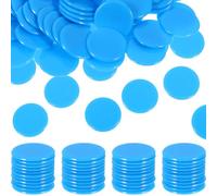 Sosoport 100 Pezzi Chips da Bingo 19mm in Abs Blu per Giochi e Conteggio | Segnalini Pratici e Durevoli, Uso Sicuro, Adatti a Tombola Classica, Numeri per Tombola e Monete di Gioco