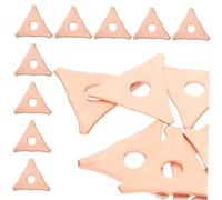 Sosoport 100 pezzi Tirabolli Triangolari per Saldatura Pannelli Auto Rondelle Sollevamento Lamiera per Estrattore Ammaccature Strumenti Riparazione Professionale