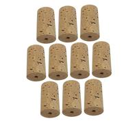 Sosoport 10pezzi Cork Pads For Flute Headjoint Natural Cork Replacement Stoppers For Flute Musical Instrument Repair Parts Instrument Maintenance