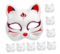 Sosoport 10Pezzi Maschere Vuote da Decorare da Maschere per Animali Comode e Leggere per Feste Costume per Creatività e Personalizzazione