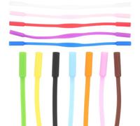 Sosoport 12 Pezzi Cinturini in Silicone per Occhiali da Sole e Sportivi Fermaocchiali Antiscivolo Morbido e Leggero Supporto Fisso per Attività All’Aperto e Uso Colore Casuale