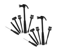 Sosoport 12 Pezzi Giocattoli Per Scavi Archeologici Uova Strumento Di Lavoro Di Sopravvivenza Giocattoli Di Scavo Archeologico Kit Per i Gioielli Mini Martello Di Gomma Ferro Da Stiro Nero