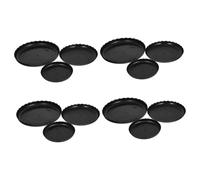 Sosoport 12 Pezzi Sottovasi Rotondi in Plastica per Piante da Interni ed Esterni Vassoi Raccolta Acqua con Base Ventilata per Protezione Mobili e Radici Sane Piatti sotto Vaso per Giardino