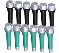 Sosoport 12pezzi Microfono Per Microfoni Falsi Per Giochi Ruolo Compleanni e Feste Design Realistico e Leggero Per Attività Creative e Spettacoli
