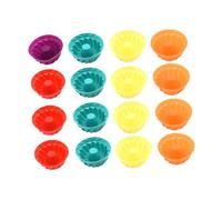Sosoport 16 pezzi Stampi in Silicone per Dolci Antiscivolo e Sicuri per Torte Cupcake Cioccolato e Gelatine Facili da Pulire e Riutilizzabili e Negozio Colore Casuale Colore Casuale