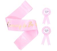 Sosoport 1Set Decorazioni Shower Con Sash Per Papà Badge Per Festa Gender Reveal Per Festeggiare Arrivo Del Bebè