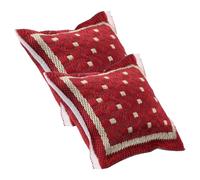 Sosoport 2 Cuscini in Miniatura per Casa delle Bambole Accessori per Camera da Letto in Miniatura Cuscini Decorativi per Divano Mini Accessori per Arredamento di Casa delle Bambole