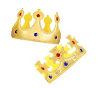 Sosoport 2 Pezzi cappello di compleanno figli della cappelli da festa corone di costume corone per ragazzi del principe per i ragazzi King Crown for stoffa