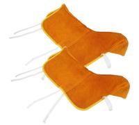 Sosoport 2 Pezzi Copriscarpe per Saldatori in Pelle Resistente all Abrasioni e Antiscivolo Protezione Scarpe da Lavoro per Saldatura e Industria Traspiranti e Durevoli
